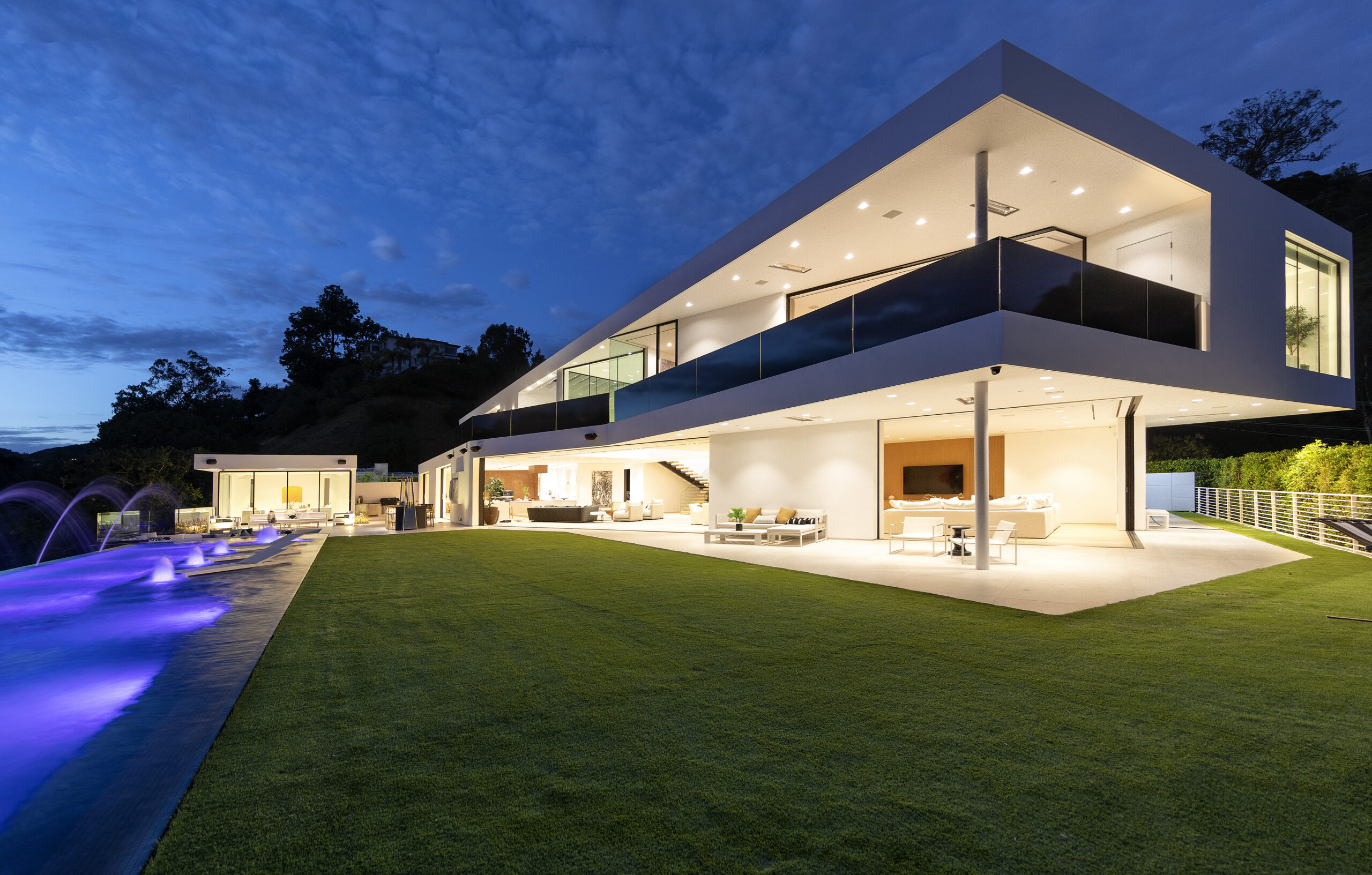 Custom luxury estate designed and built by JB Builders in Bel Air Los Angeles